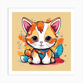 Cute Kitten 3 Art Print