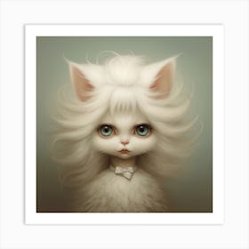 Cat Lady Art Print