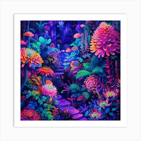 Psychedelic Forest 4 Art Print