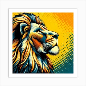 Lion Head 4 Art Print