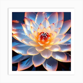 Crystal flower 1 Art Print