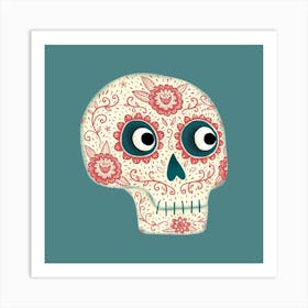 Day Of The Dead Sugar Skull 1 Art Print