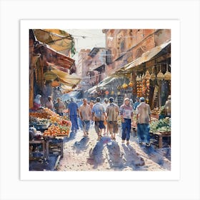 Marrakech Market 1 Art Print