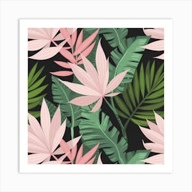 Seamless Tropical Pattern Art Print