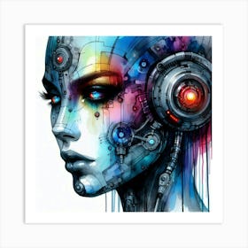 Robot Girl 5 Art Print