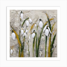 Flower of Snowdrops 1 Art Print