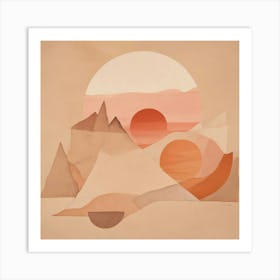 Sunset In The Desert 28 Art Print