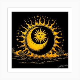 Lunar Year - Eclipse Path Art Print