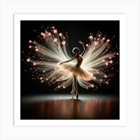 Ballet Dancer With Wings Art Print