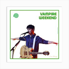 Ezra Vampire Weekend Art Print