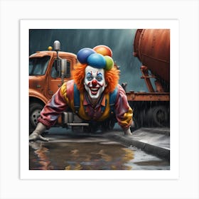 Clown Truck Art Print