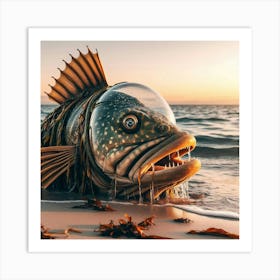 Fish In A Glass Art Print