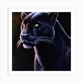Beautiful Black Panther 1 Art Print