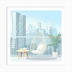 Balcony In The City Art Print