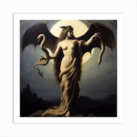 Demon Woman 2 Art Print