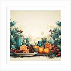 Christmas Table 3 Art Print