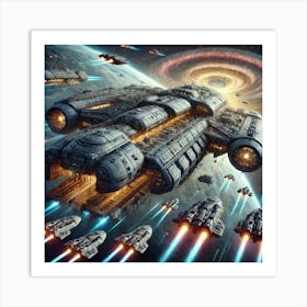 Astra Leviathan Carriers Converted Art Print