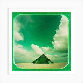 Green sky Art Print