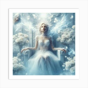 Angel In The Throne Art Print