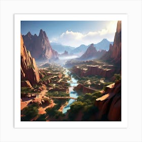 Danxia Landform Geological Park China Art Print