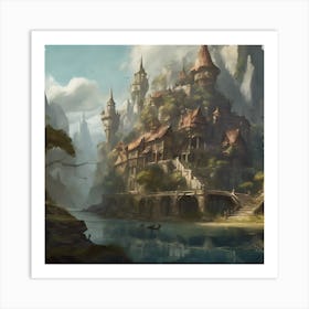 Fantasy Castle Art Print