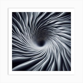 Abstract Swirling Vortex Art Print