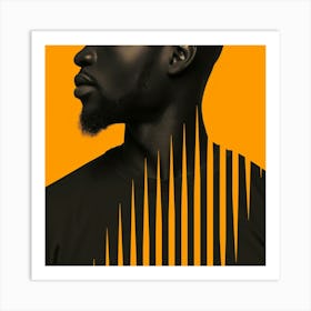 Portrait Of African Man Art Print