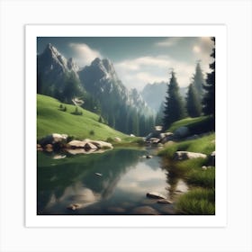 Landscape - Landscape Stock Videos & Royalty-Free Footage 7 Art Print