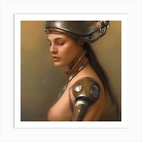 Robot Girl 3 Art Print