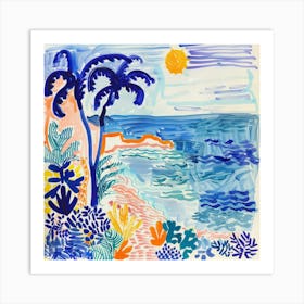 Seascape Dream Matisse Style 8 Art Print