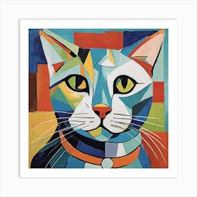 picasso cat 2 Art Print