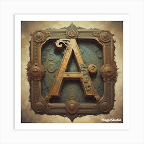 Letter A Art Print