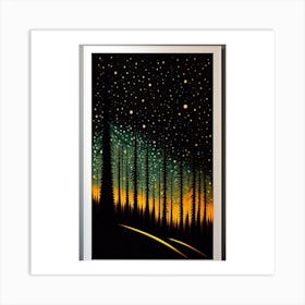 Night sky Art Print