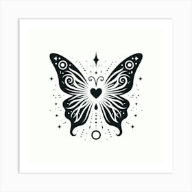 Butterfly Tattoo 8 Art Print