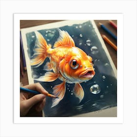 Goldfish 17 Art Print