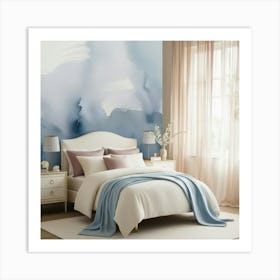 Abstract Watercolor Wall Mural Art Print