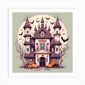 Halloween Castle 1 Art Print