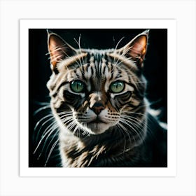 Portrait Of A Cat Art Print