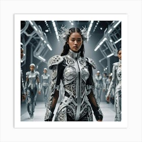 Futuristic Women 1 Art Print