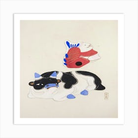 Cow And Fish Art Print