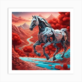 Robot Horse 1 Art Print