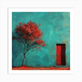 Red Door 7 Art Print