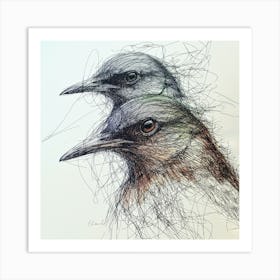 Feathered Majesty - A Celebration of Birds by OLena Art Art Print