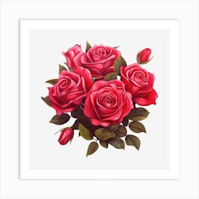 Bouquet Of Roses 17 Art Print