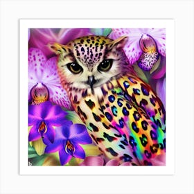 Colorful Owl 2 Art Print