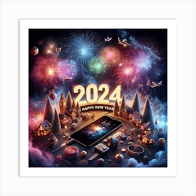 2024 Happy New Year 1 Art Print