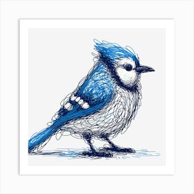 Bluejay ~Reimagined 8 Art Print