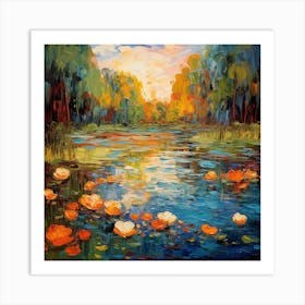 Ethereal Echoes: Monet's Masterpiece Art Print