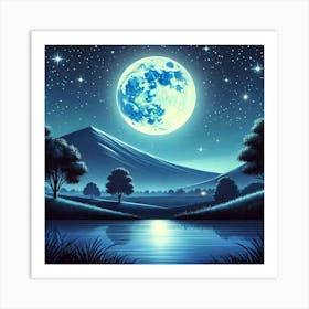 Full Moon In The Sky 29 Art Print