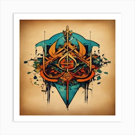 Islamic Tattoo Design Art Print